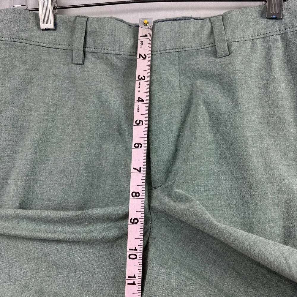 Banana Republic Aiden Club Shorts size 30 flat front Chino Sage Green Classic